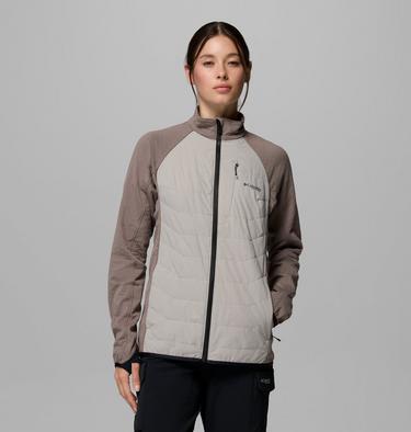 Women's Arctic Crest II Hybrid Fleece Jacket, Color: Flint Grey, Iron, image 1