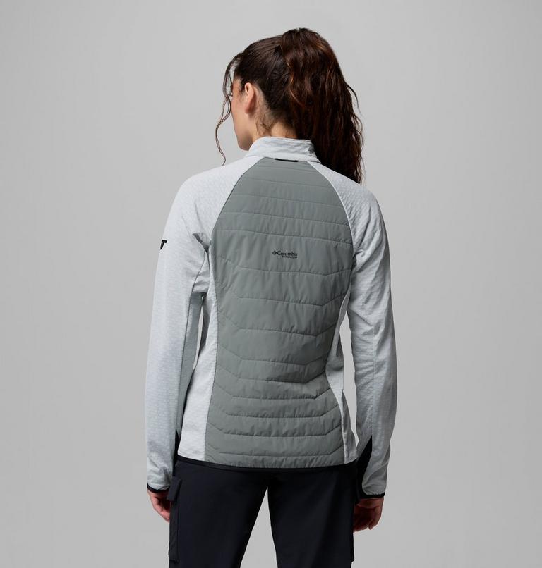 Women's Arctic Crest II Hybrid Fleece Jacket, Color: Sedona Sage, Tea Light, image 3