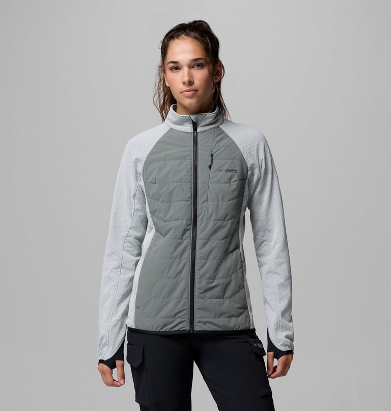 Women's Arctic Crest II Hybrid Fleece Jacket, Color: Sedona Sage, Tea Light, image 1