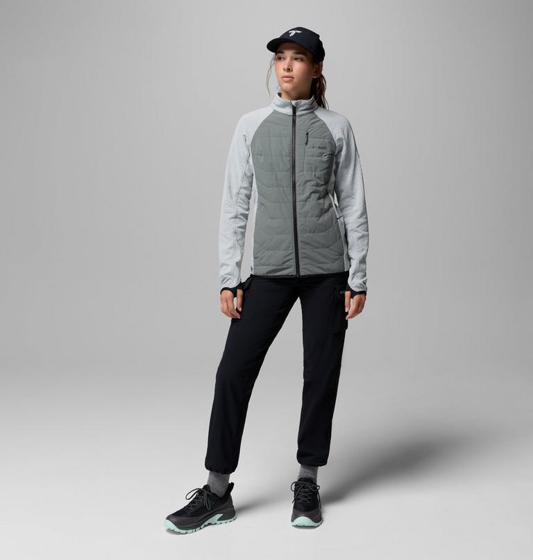 Women's Arctic Crest II Hybrid Fleece Jacket, Color: Sedona Sage, Tea Light, image 2