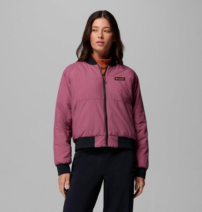 Blouson Bomber R&eacute;versible Sauvie Sky Femme, Color: Black, Antique Mauve, image 8