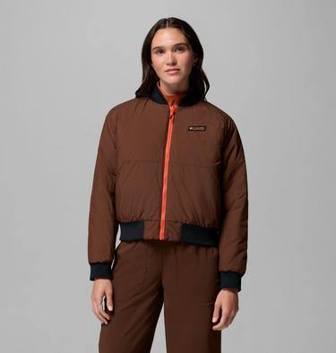 Blouson Bomber R&eacute;versible Sauvie Sky Femme, Color: Red Quartz, Tobacco, image 1