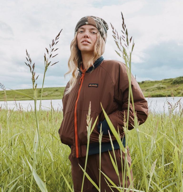 Women's Sauvie Sky Reversible Bomber Jacket, Color: Red Quartz, Tobacco, image 14