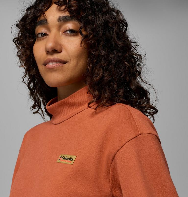 Women's Sauvie Sky Sweatshirt, Color: Teak Brown, image 5