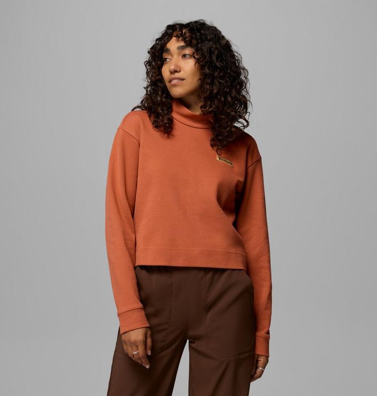 Women's Sauvie Sky Sweatshirt, Color: Teak Brown, image 1