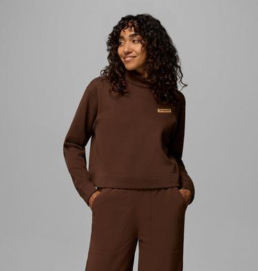 Women's Sauvie Sky Sweatshirt, Color: Tobacco, image 3