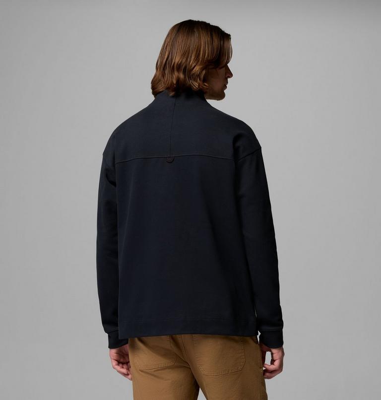 Men's Sauvie Sky Half Zip Overshirt, Color: Black, image 3
