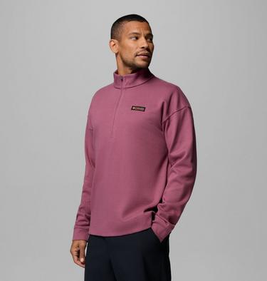 Surchemise demi-zip&eacute;e Sauvie Sky Homme, Color: Antique Mauve, image 4