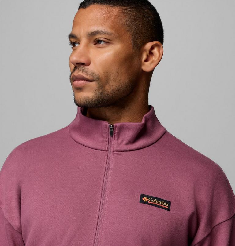 Men's Sauvie Sky Half Zip Overshirt, Color: Antique Mauve, image 5