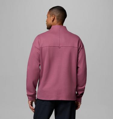 Surchemise demi-zip&eacute;e Sauvie Sky Homme, Color: Antique Mauve, image 3