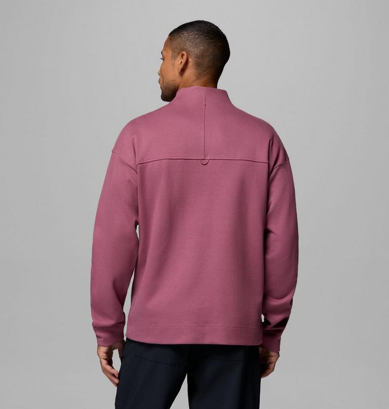 Men's Sauvie Sky Half Zip Overshirt, Color: Antique Mauve, image 3