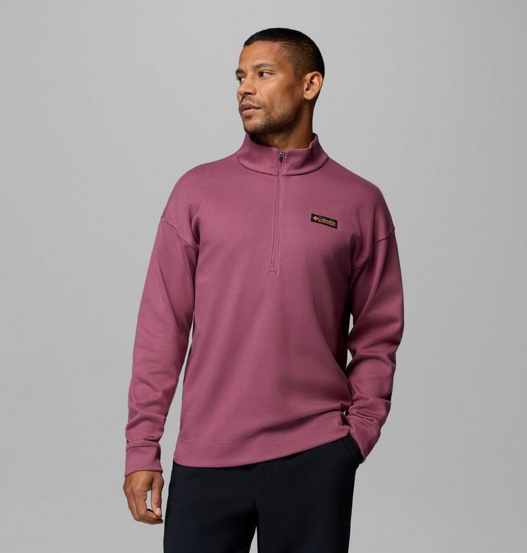 Men's Sauvie Sky Half Zip Overshirt, Color: Antique Mauve, image 1