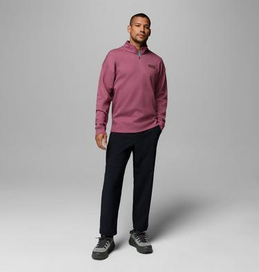 Men's Sauvie Sky Half Zip Overshirt, Color: Antique Mauve, image 2
