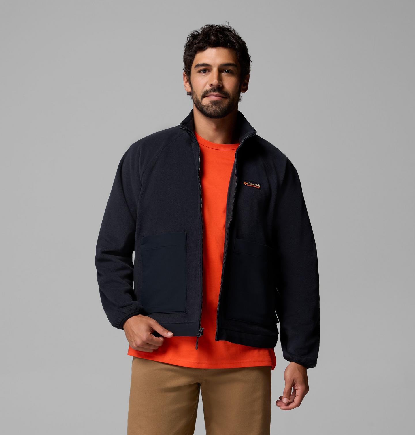 Мужская куртка Columbia Sauvie Sky Fleece, цвет: Чёрный — фото 4