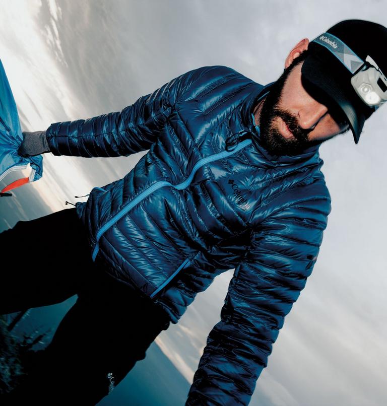 Men's Endevour Mountain Packable Down Jacket, Color: Phoenix Blue, image 15