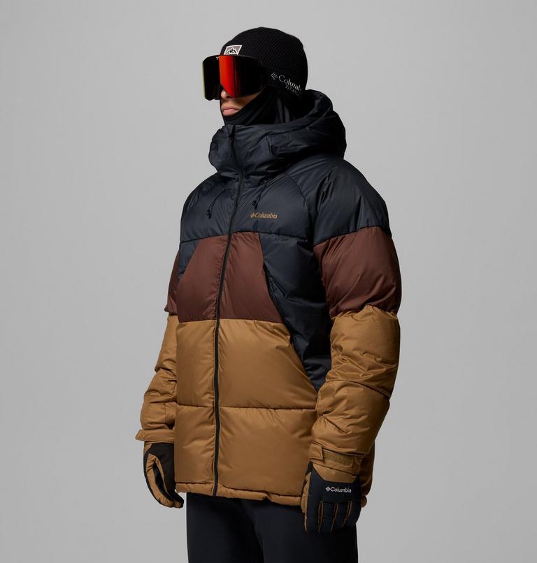 Men's Slope Style II Puffer Ski Jacket, Color: Black, Tobacco, Delta, image 4
