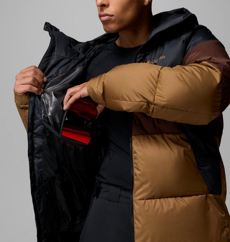 Men's Slope Style II Puffer Ski Jacket, Color: Black, Tobacco, Delta, image 6
