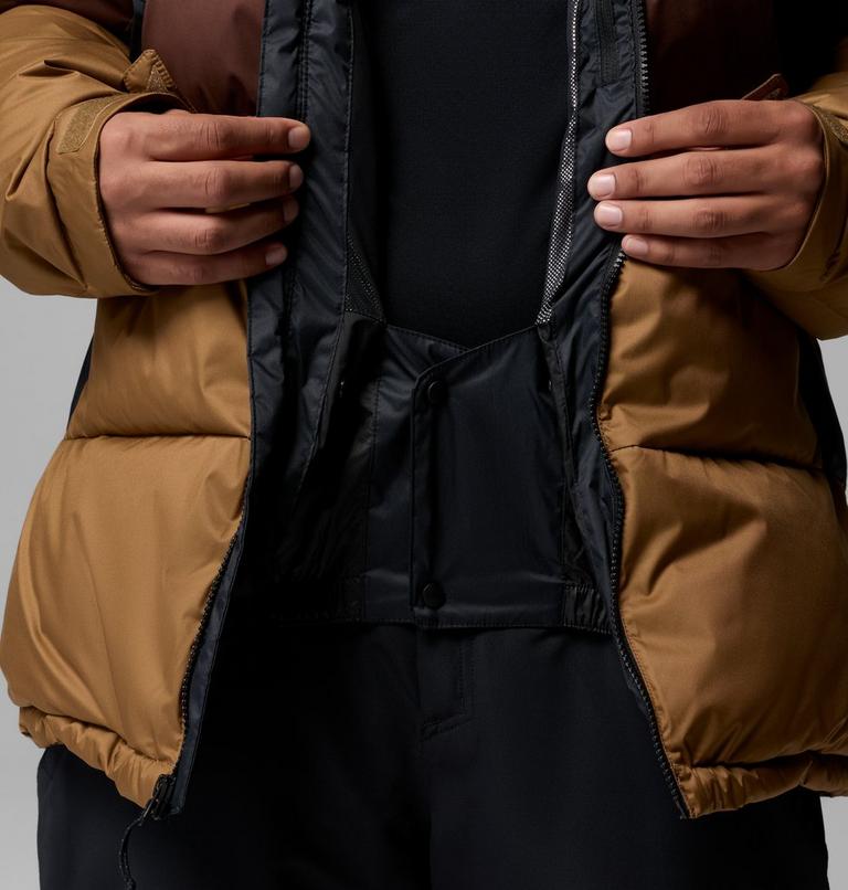 Men's Slope Style II Puffer Ski Jacket, Color: Black, Tobacco, Delta, image 8
