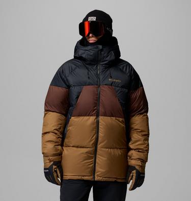 Men's Slope Style II Puffer Ski Jacket, Color: Black, Tobacco, Delta, image 1