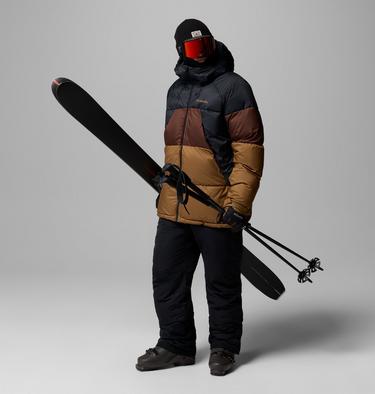 Men's Slope Style II Puffer Ski Jacket, Color: Black, Tobacco, Delta, image 2