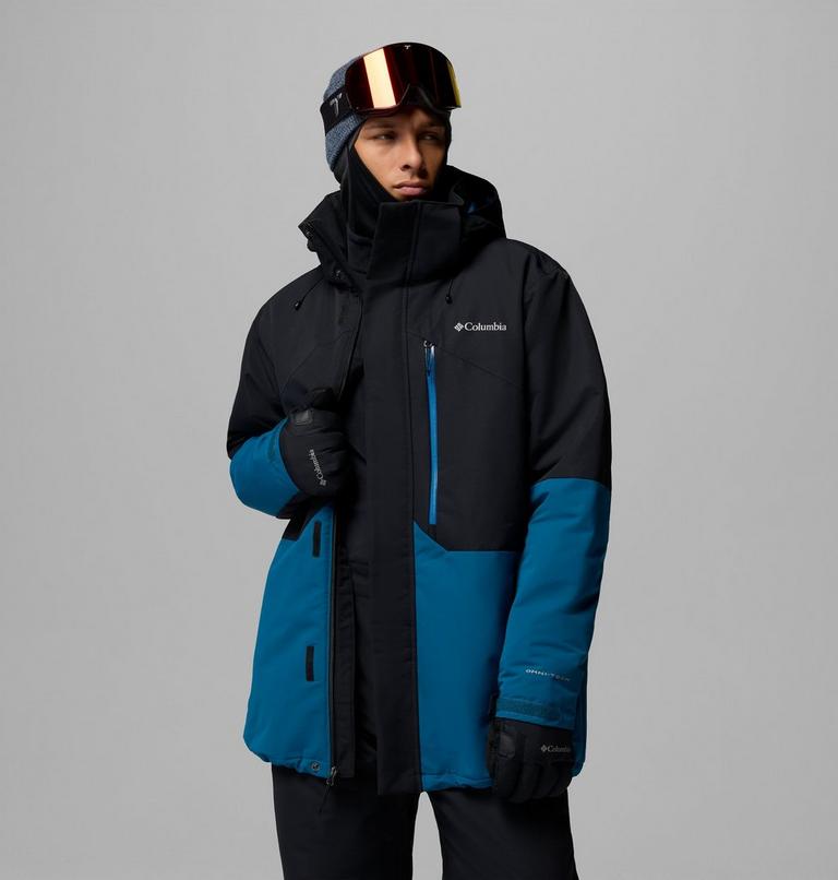 Men's Last Tracks III Insulated Ski Jacket, Color: Black, Phoenix Blue, image 17