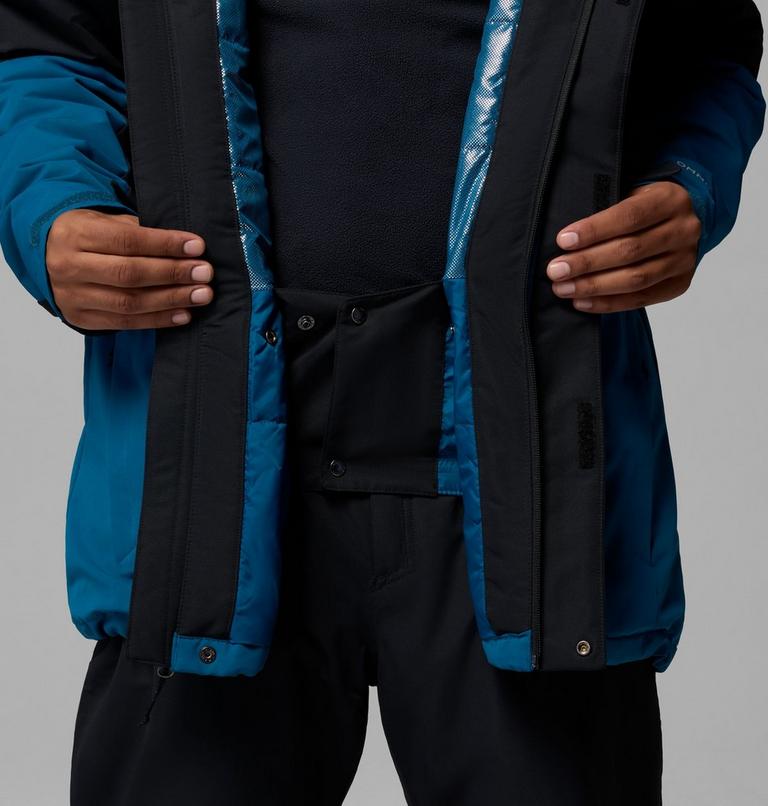 Men's Last Tracks III Insulated Ski Jacket, Color: Black, Phoenix Blue, image 6