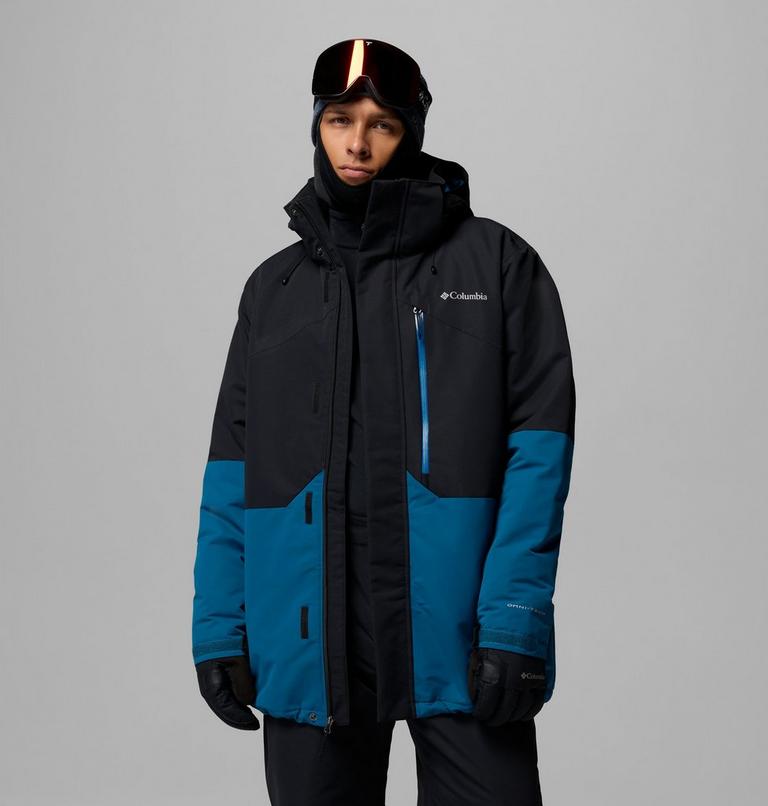 Men's Last Tracks III Insulated Ski Jacket, Color: Black, Phoenix Blue, image 11