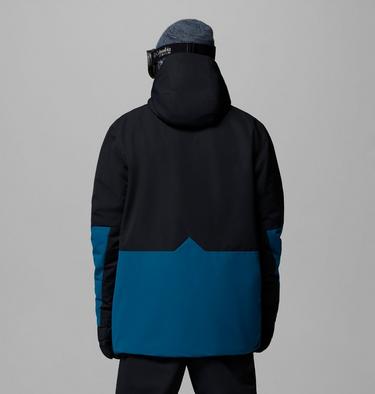 Men's Last Tracks III Insulated Ski Jacket, Color: Black, Phoenix Blue, image 7
