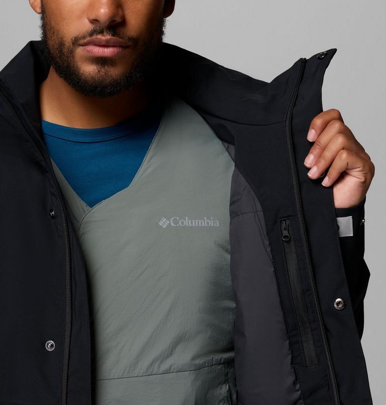 Men's Street Heights Waterproof Insulated Car Coat, Color: Black, image 6