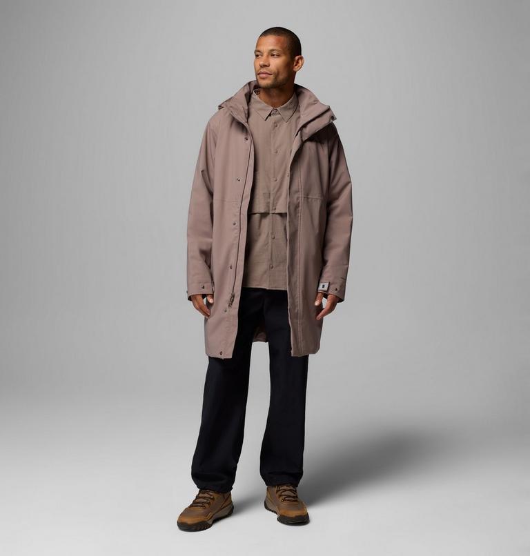 Men's Street Heights Waterproof Insulated Car Coat, Color: Iron, image 5