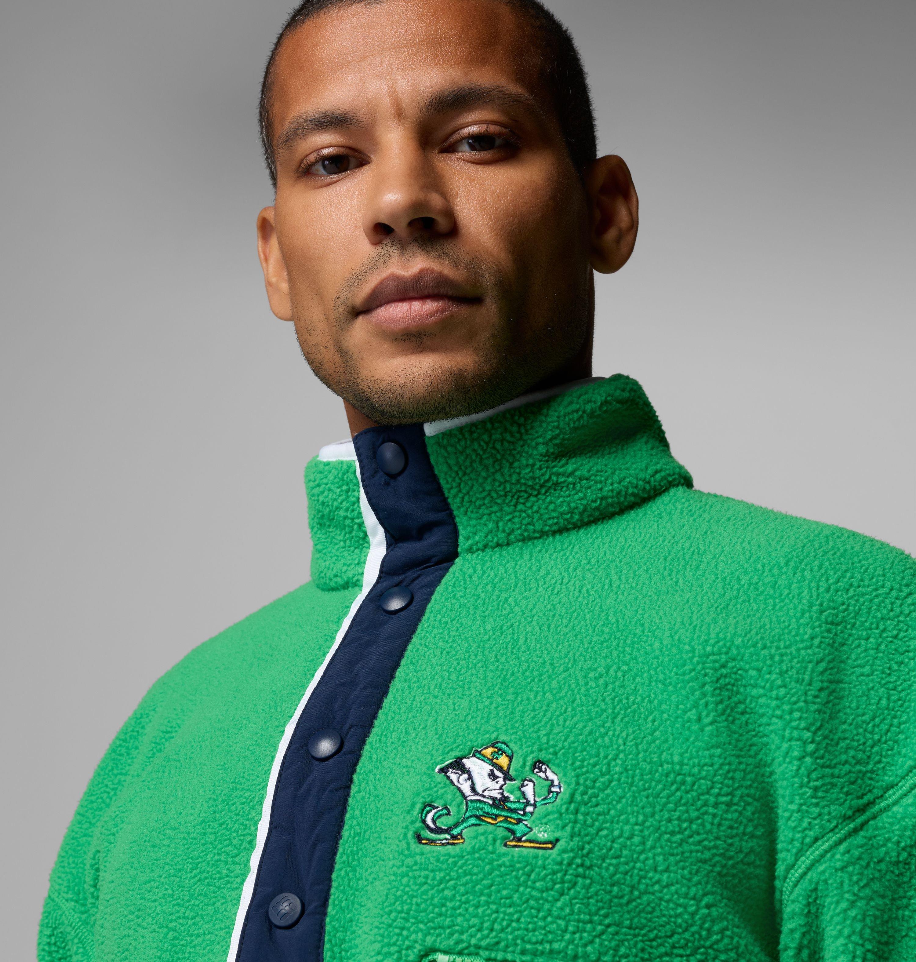 Men's Collegiate Helvetia Half Snap Fleece - Notre Dame 5