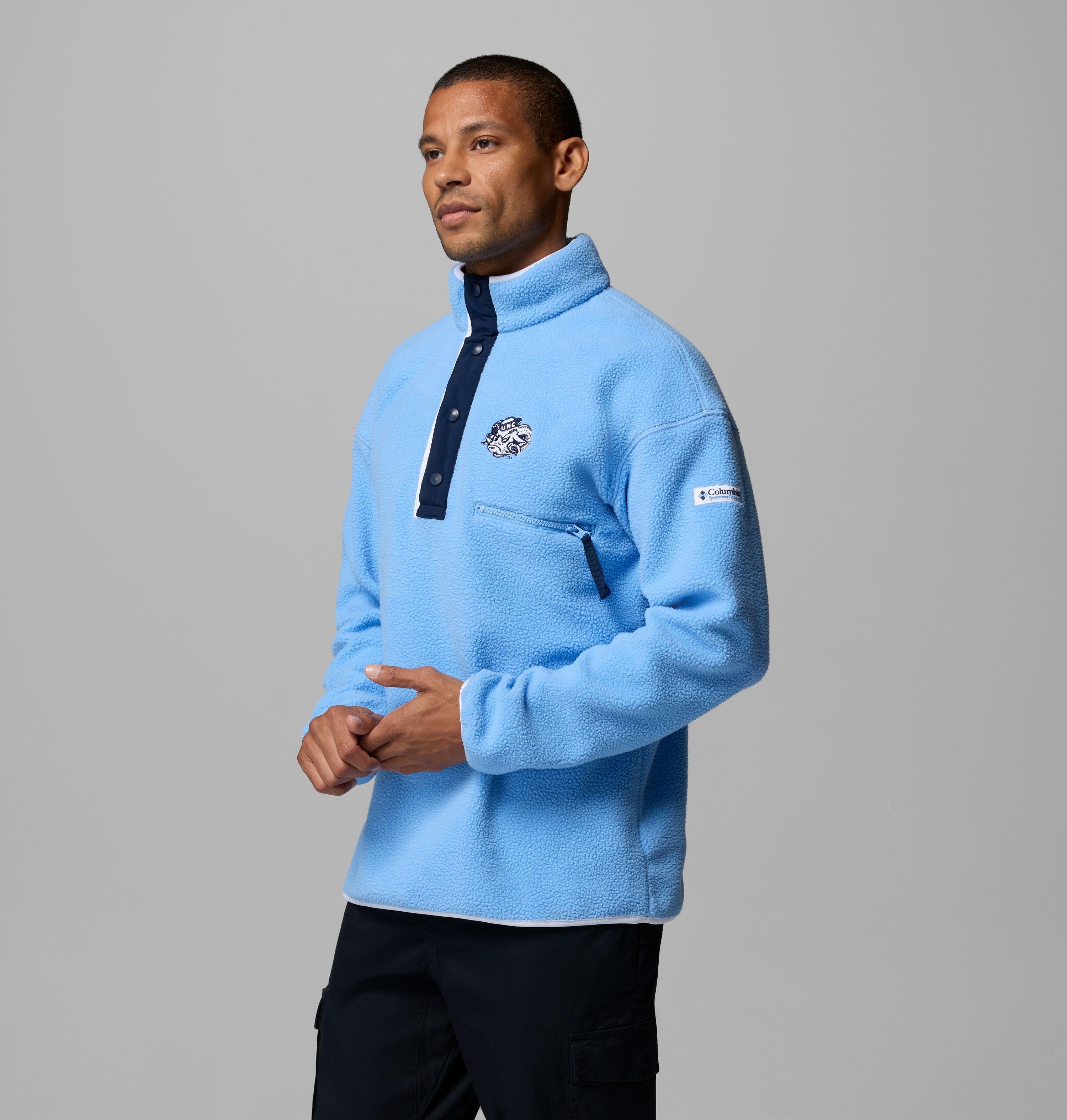Men's Collegiate Helvetia Half Snap Fleece - North Carolina 4