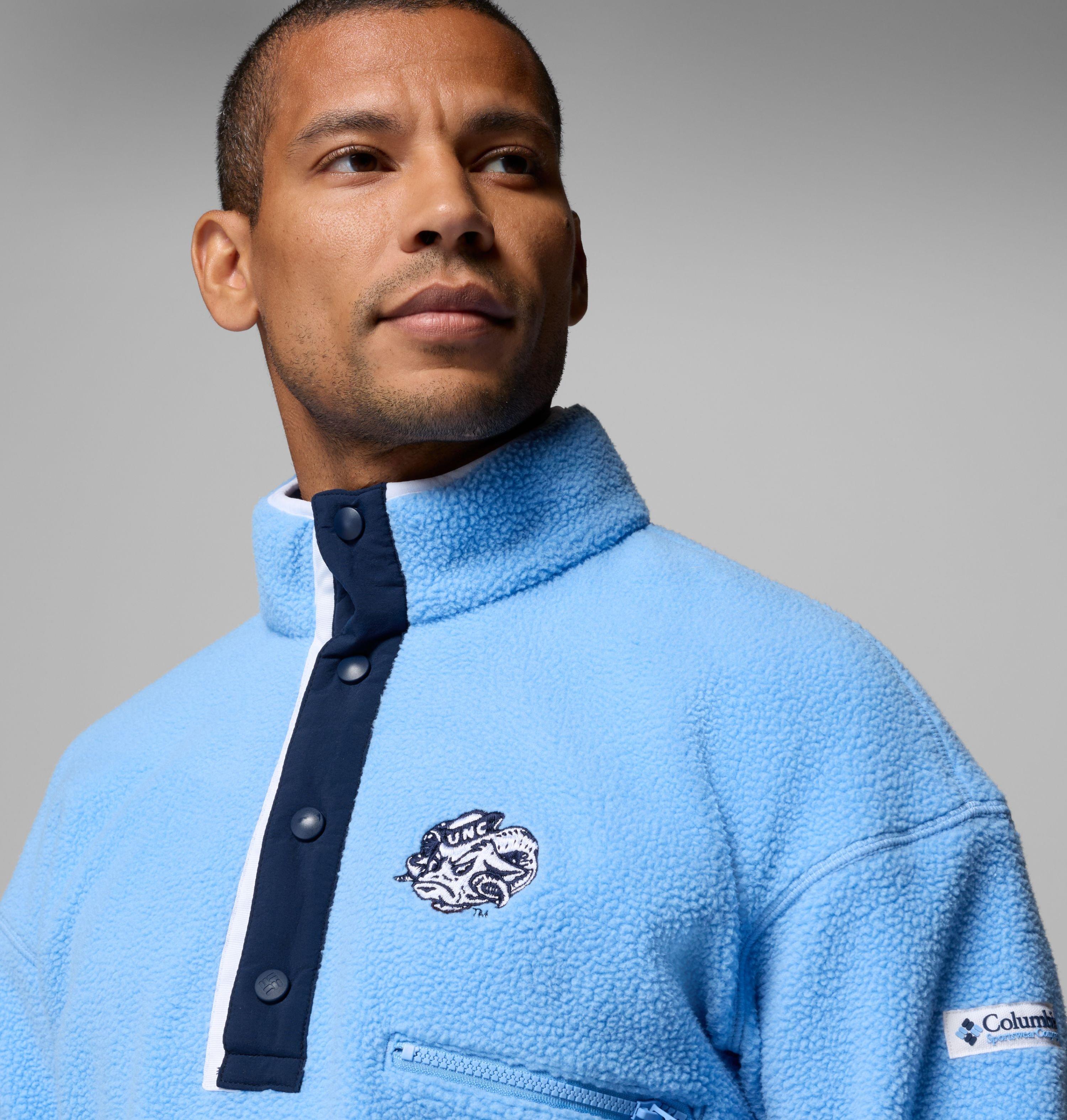 Men's Collegiate Helvetia Half Snap Fleece - North Carolina 5
