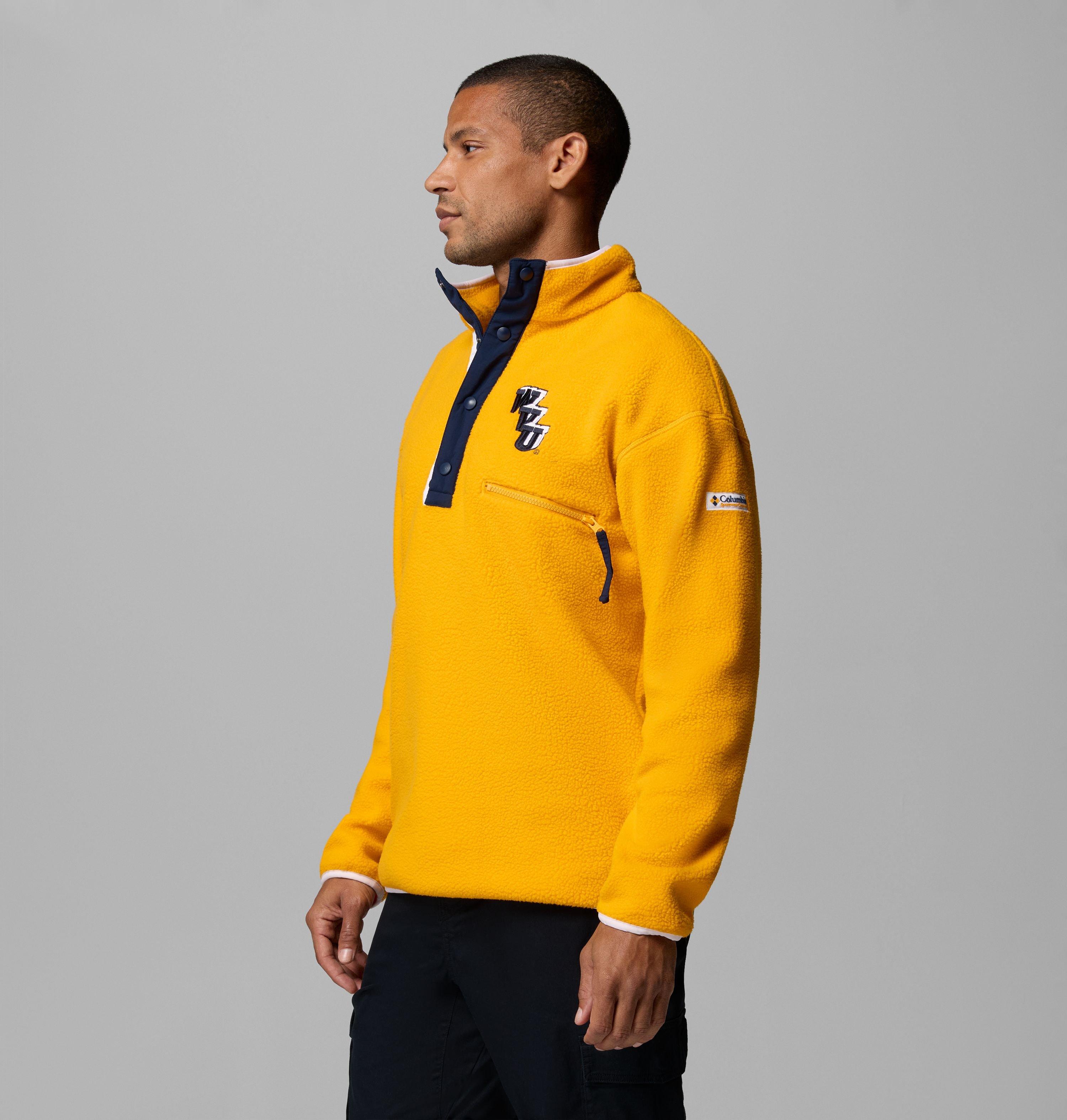 Men's Collegiate Helvetia Half Snap Fleece - West Virginia 4