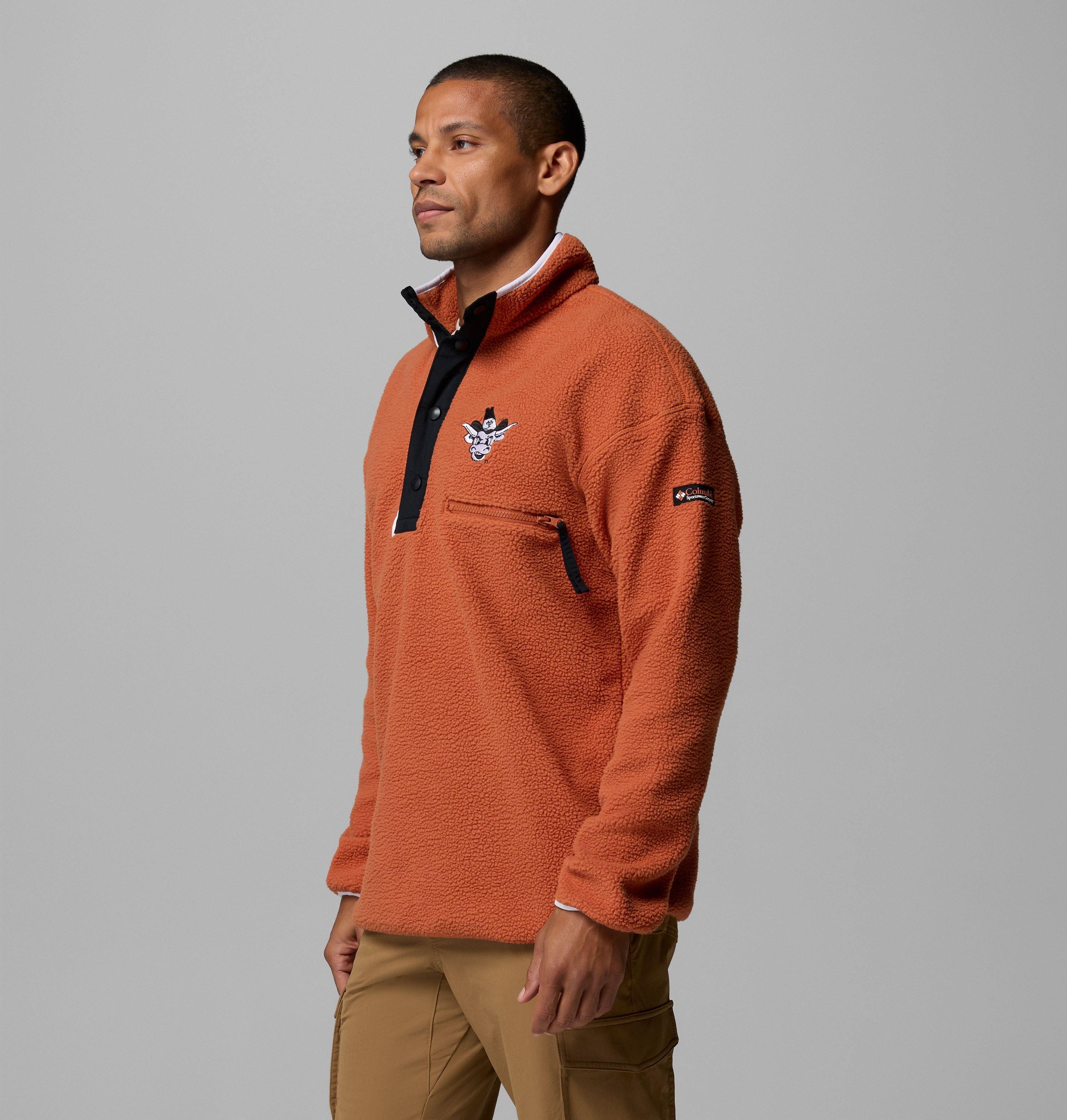 Men's Collegiate Helvetia Half Snap Fleece - Texas 4