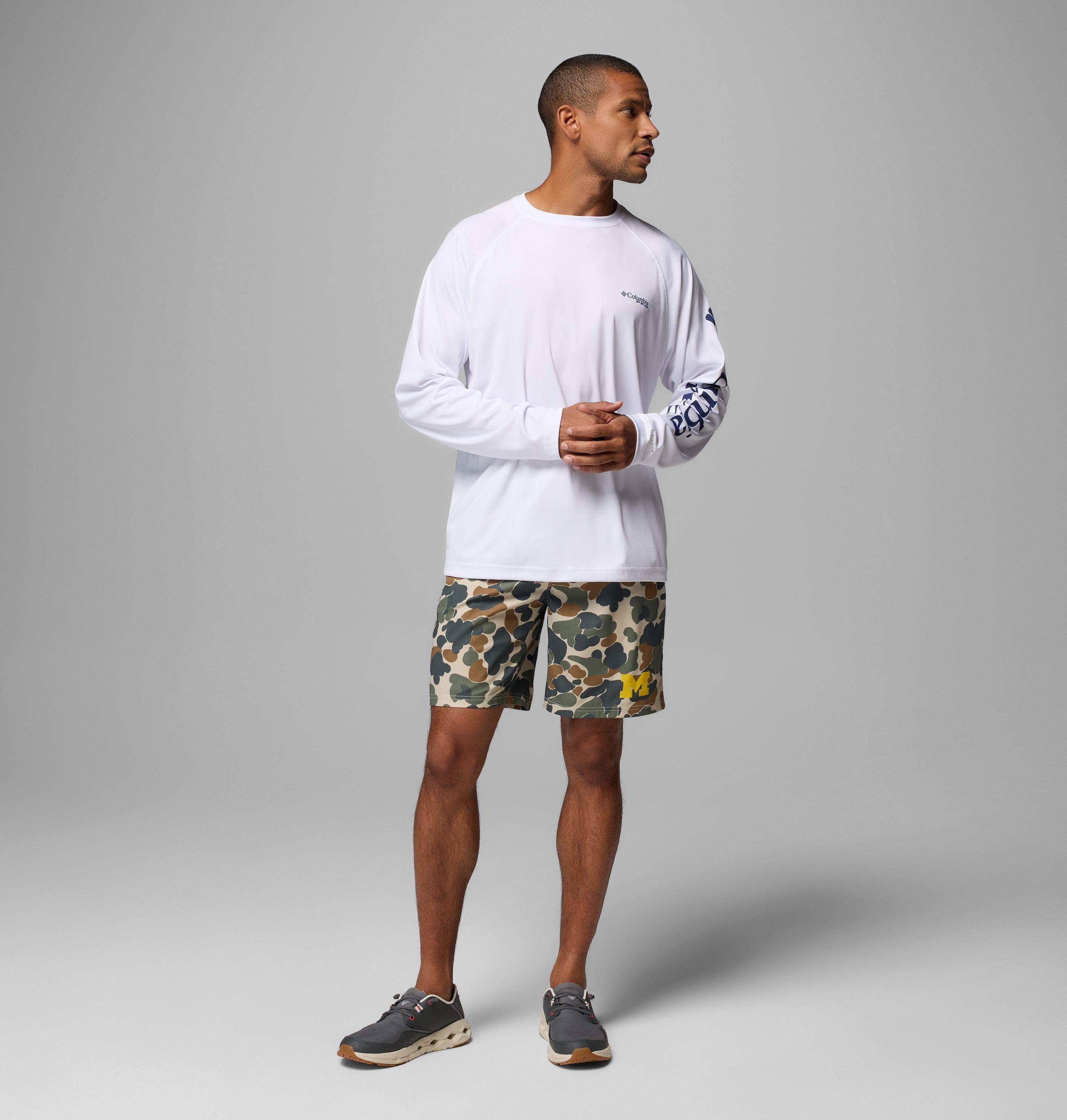 Men's Collegiate PFG Rambler Printed Shorts - Michigan 2