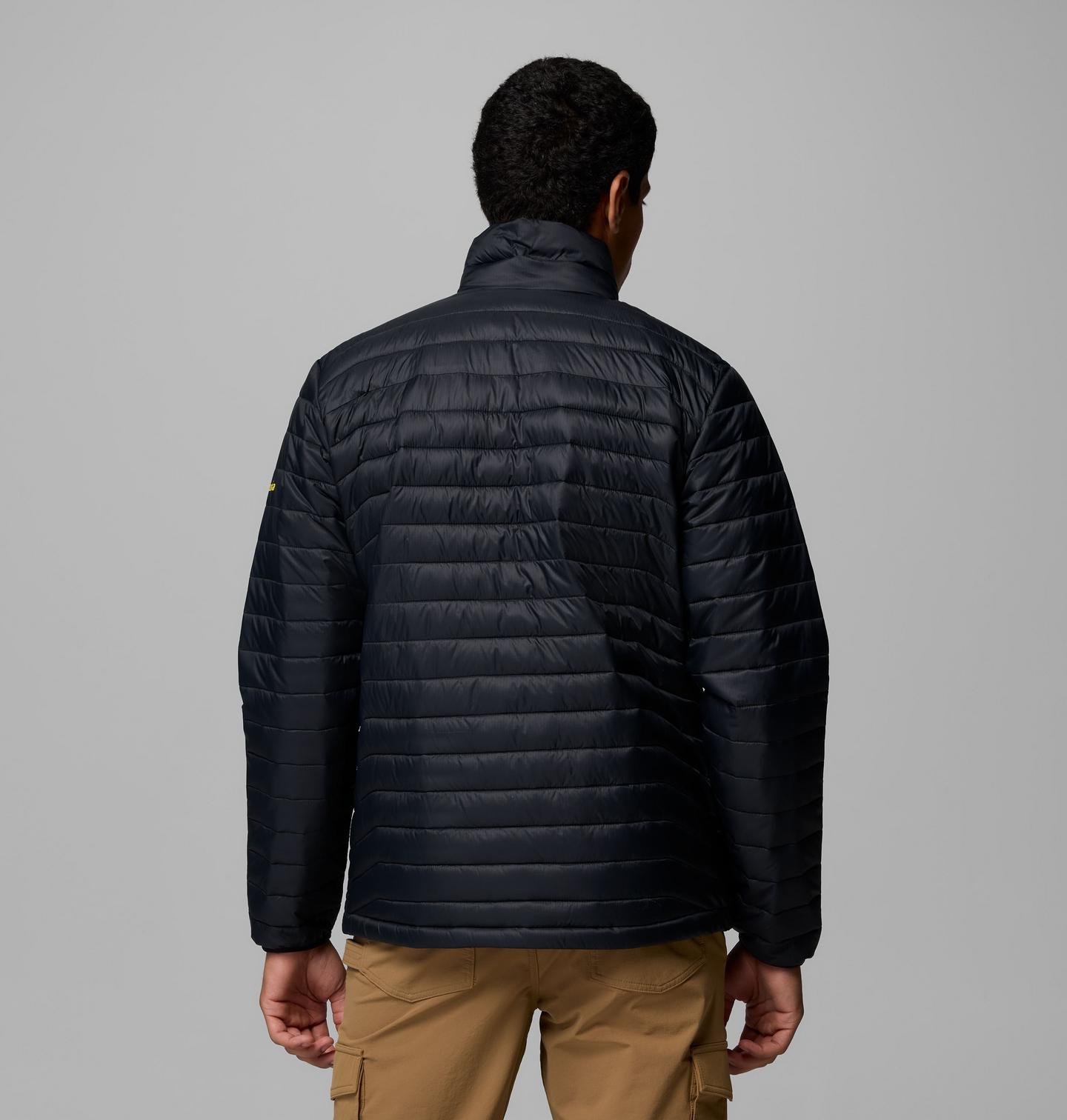 Мужская куртка Columbia Collegiate Powder Pass Jacket - Oregon, цвет: Чёрный — фото 3