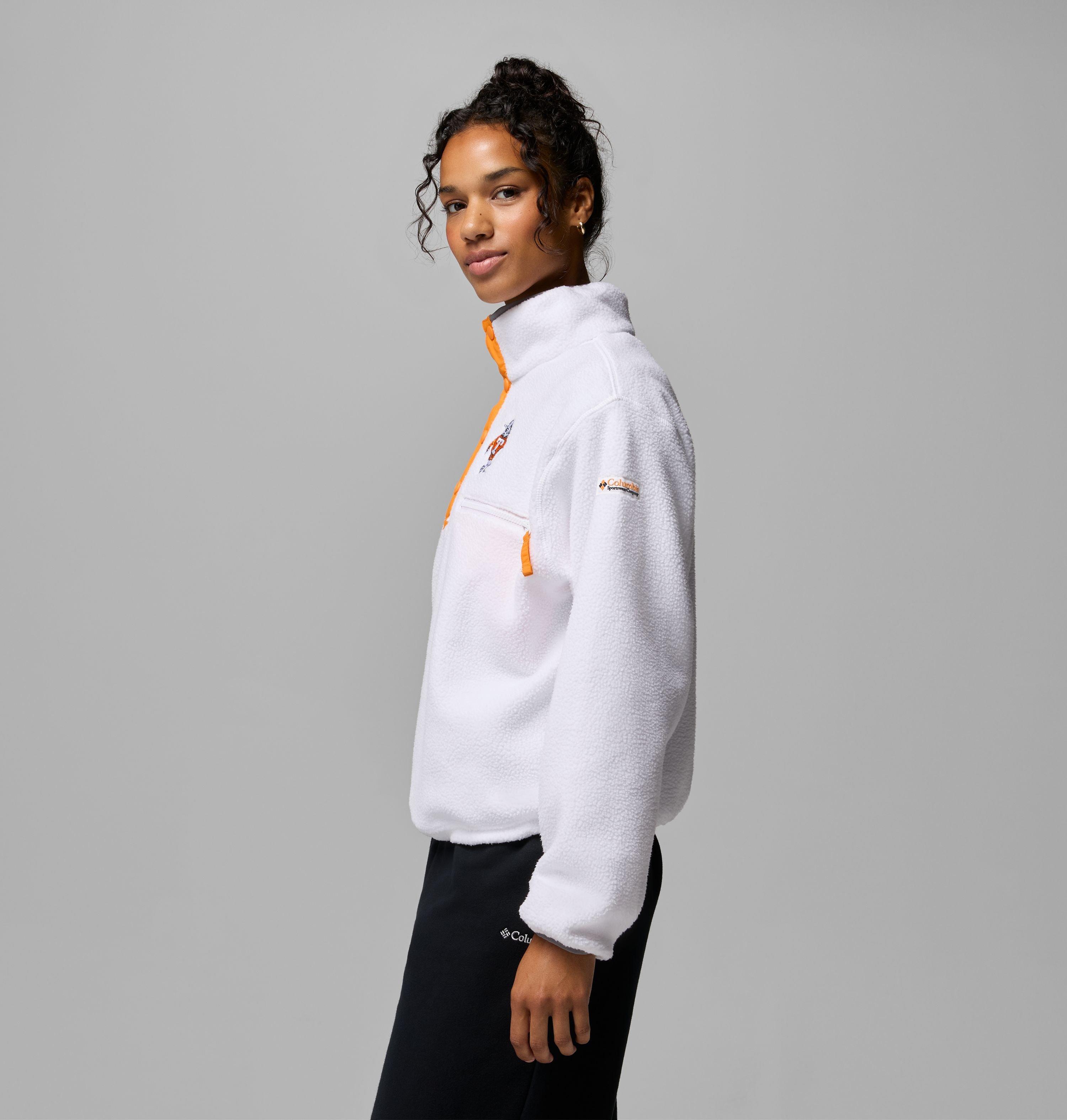 Women's Collegiate Helvetia Cropped Half Snap Fleece - Tennessee 4