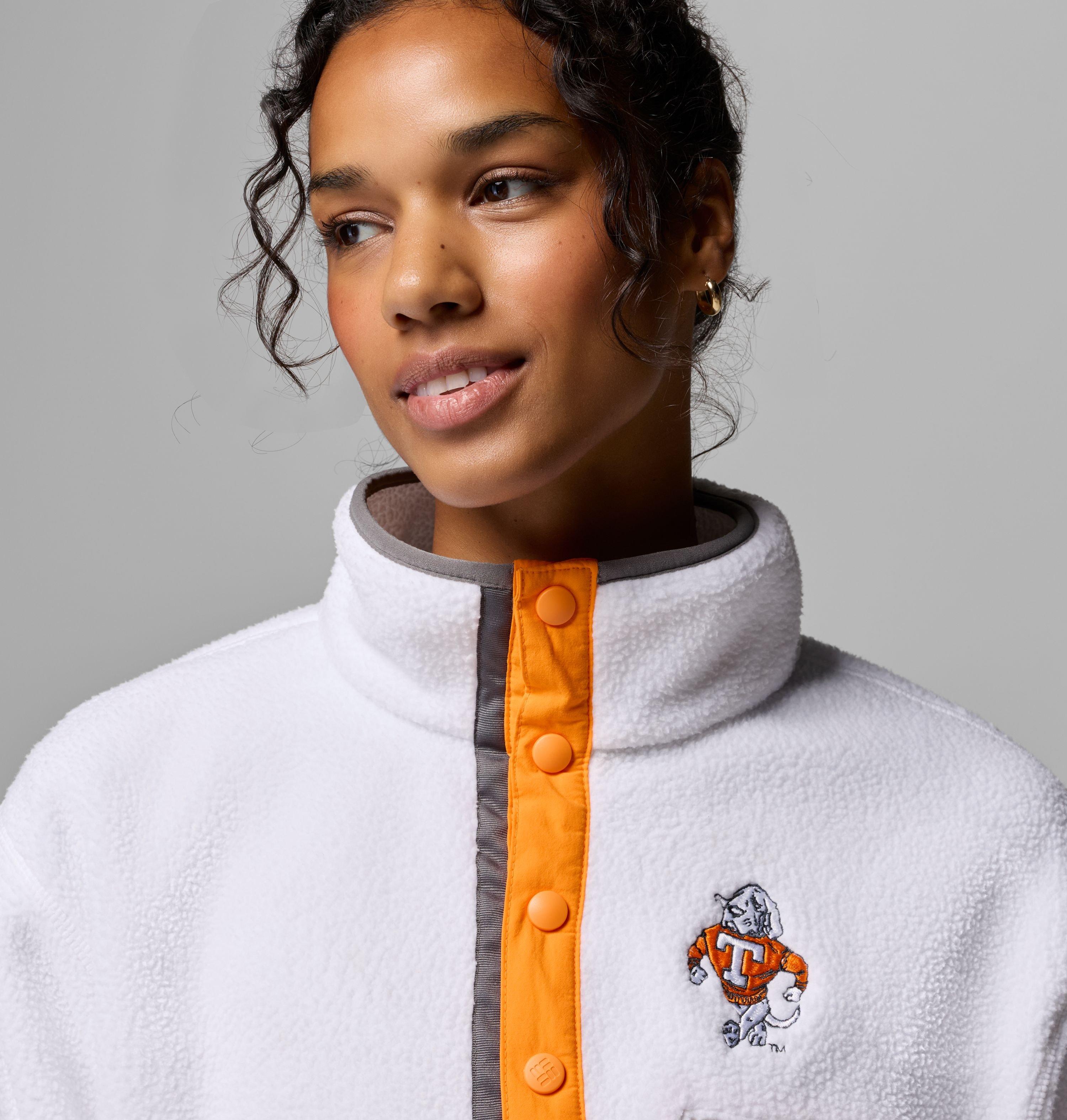 Women's Collegiate Helvetia Cropped Half Snap Fleece - Tennessee 5