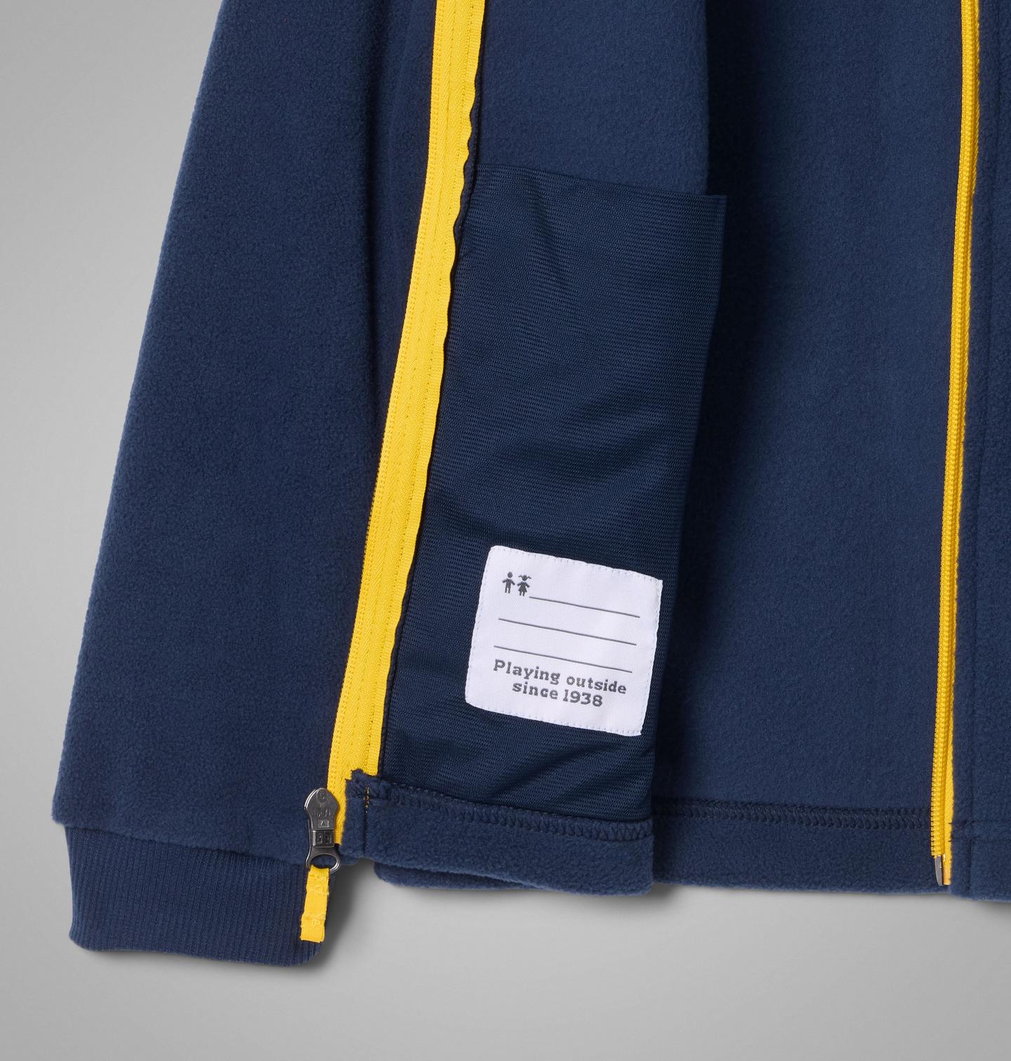 Детское худи Columbia Collegiate Flanker Fleece - Michigan, цвет: Тёмно-синий — фото 3