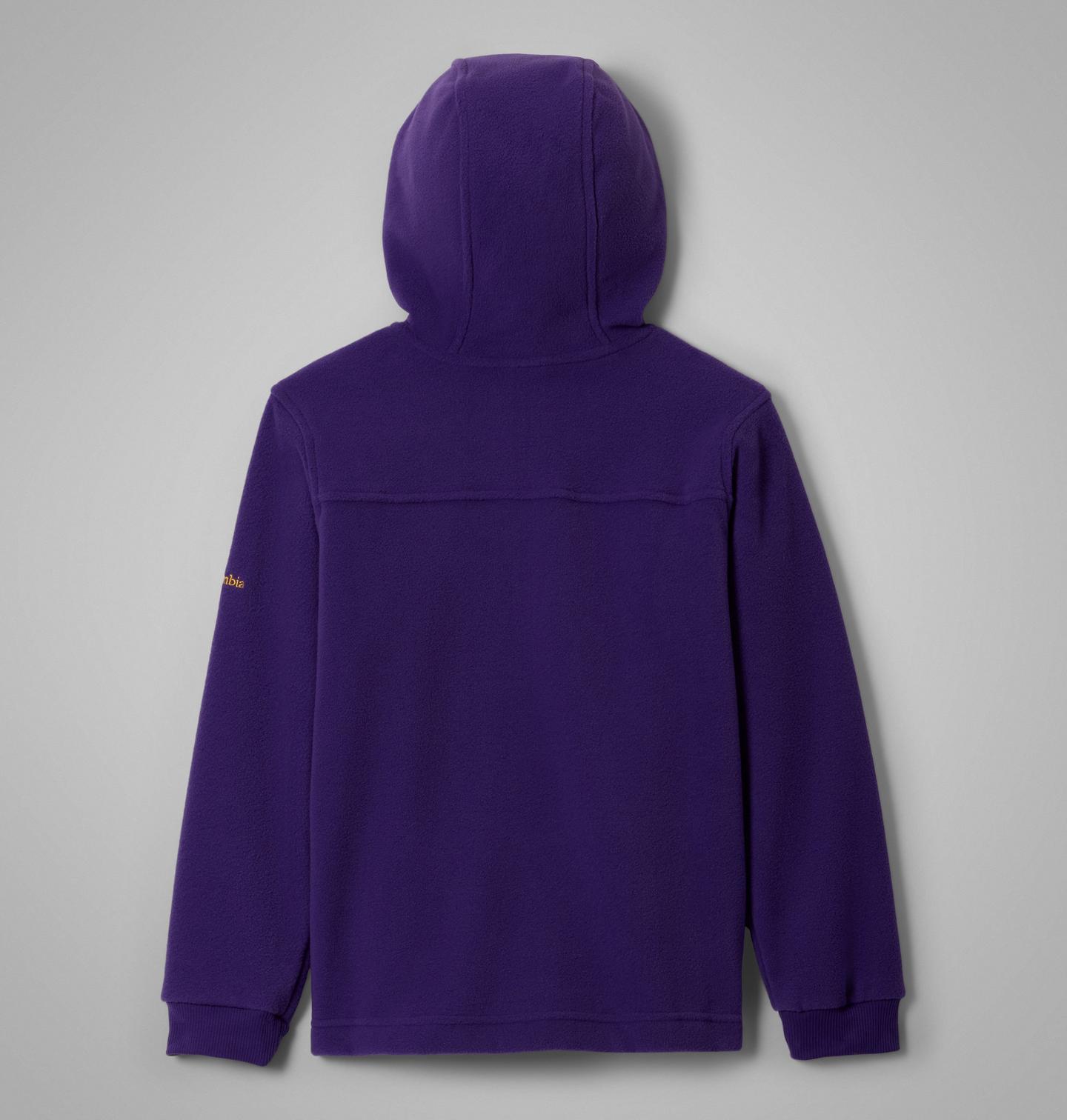 Детское худи Columbia Collegiate Flanker Fleece - LSU, цвет: Яркий фиолетовый — фото 2