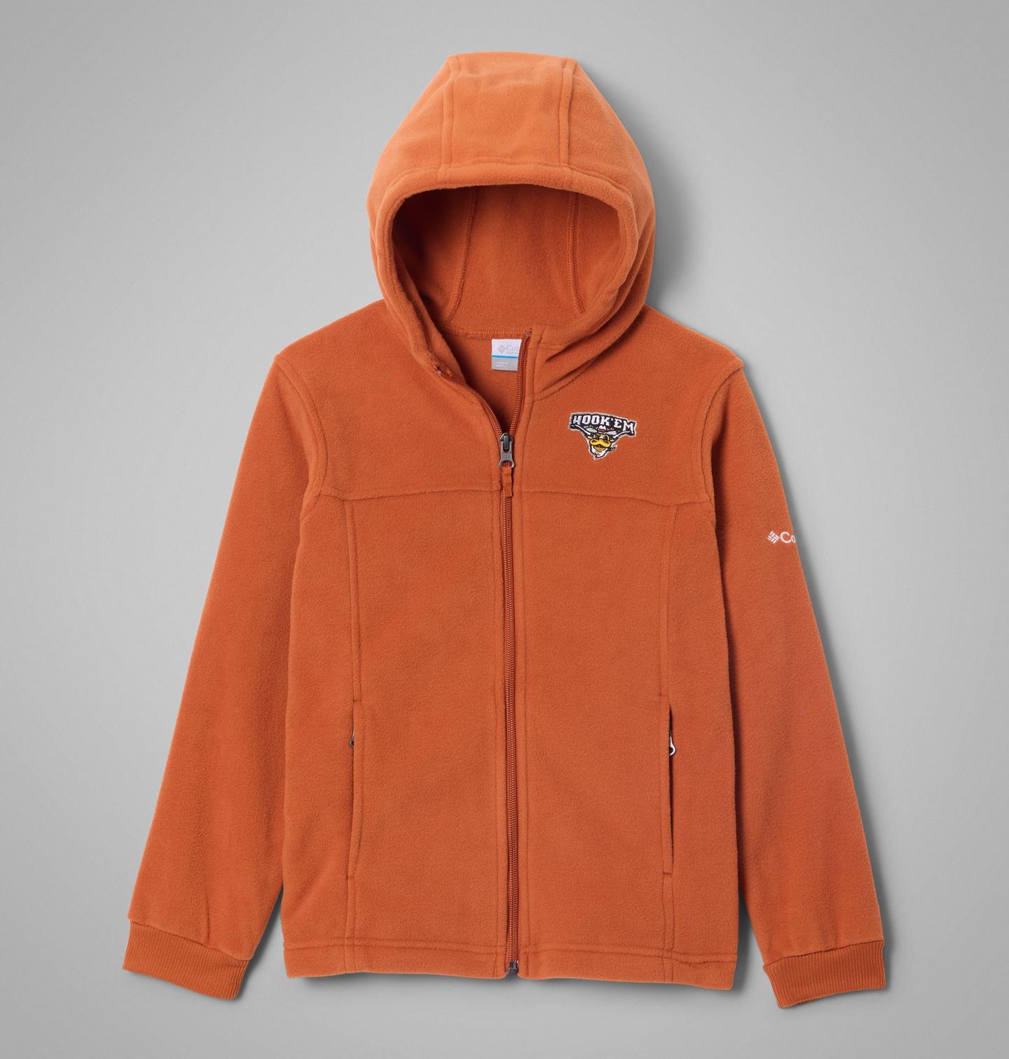 Детское худи Columbia Collegiate Flanker Fleece - Texas, цвет: Кедровый — фото 1
