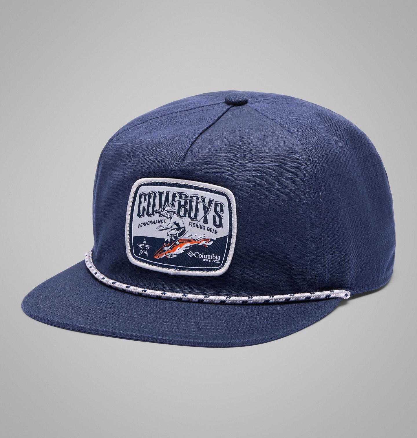 Кепка Columbia PFG Rope Snapback - Dallas Cowboys, цвет: Тёмно-синий — фото 1
