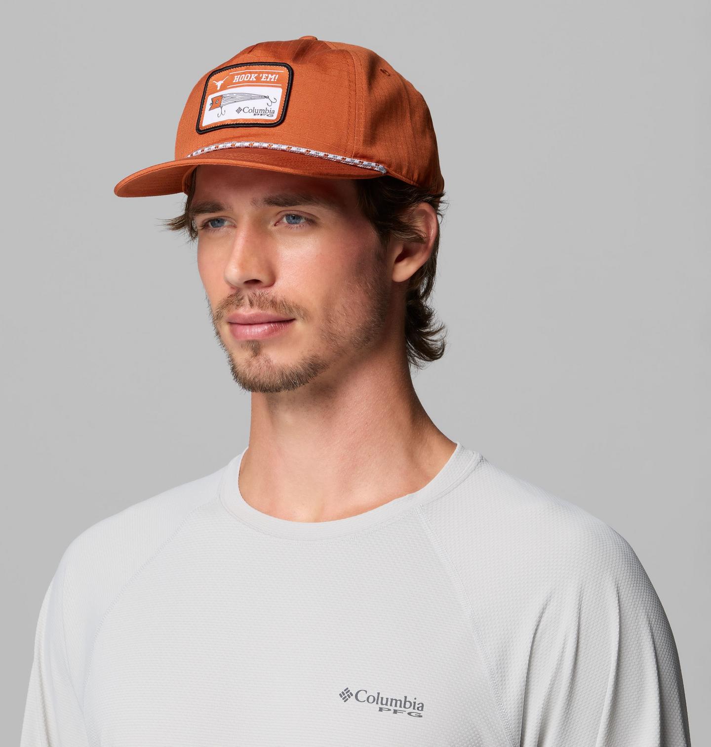 Кепка Columbia Collegiate PFG Rope Snapback - Texas, цвет: Кедровый — фото 3