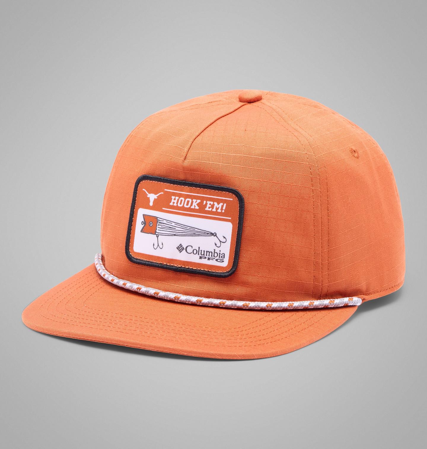 Кепка Columbia Collegiate PFG Rope Snapback - Texas, цвет: Кедровый — фото 1