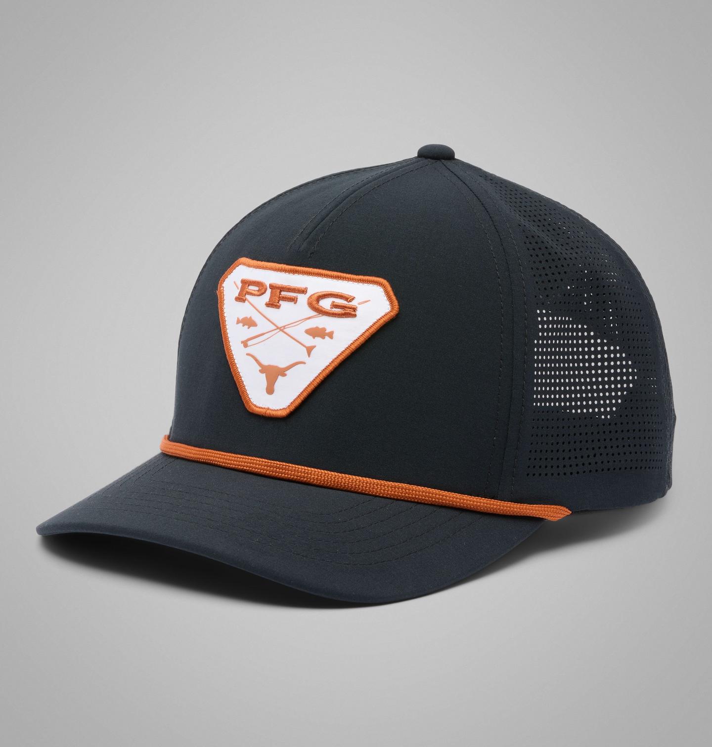 Кепка Columbia Collegiate PFG Tidal Pursuit 110 Snapback - Texas, цвет: Чёрный — фото 1