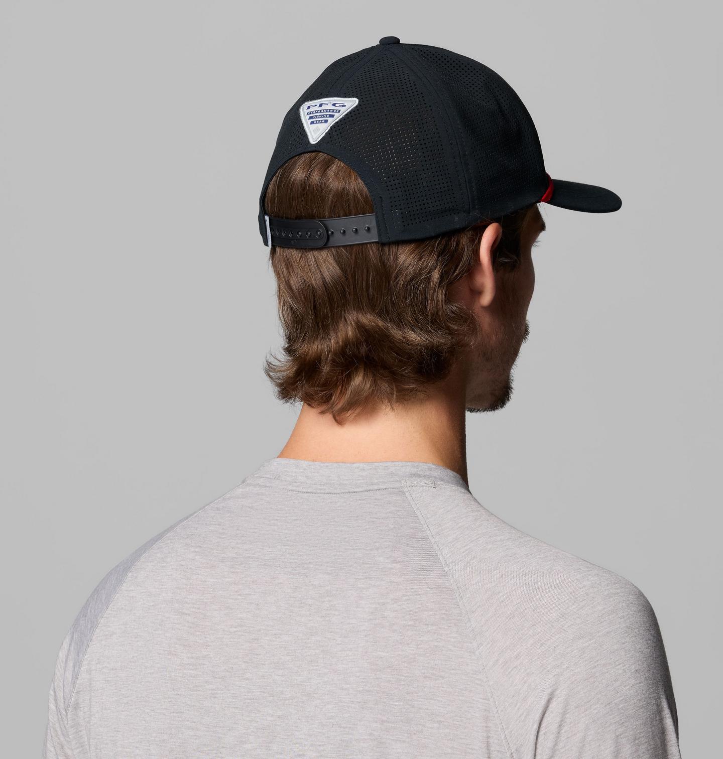 Кепка Columbia Collegiate PFG Tidal Pursuit 110 Snapback - Ohio State, цвет: Чёрный — фото 4