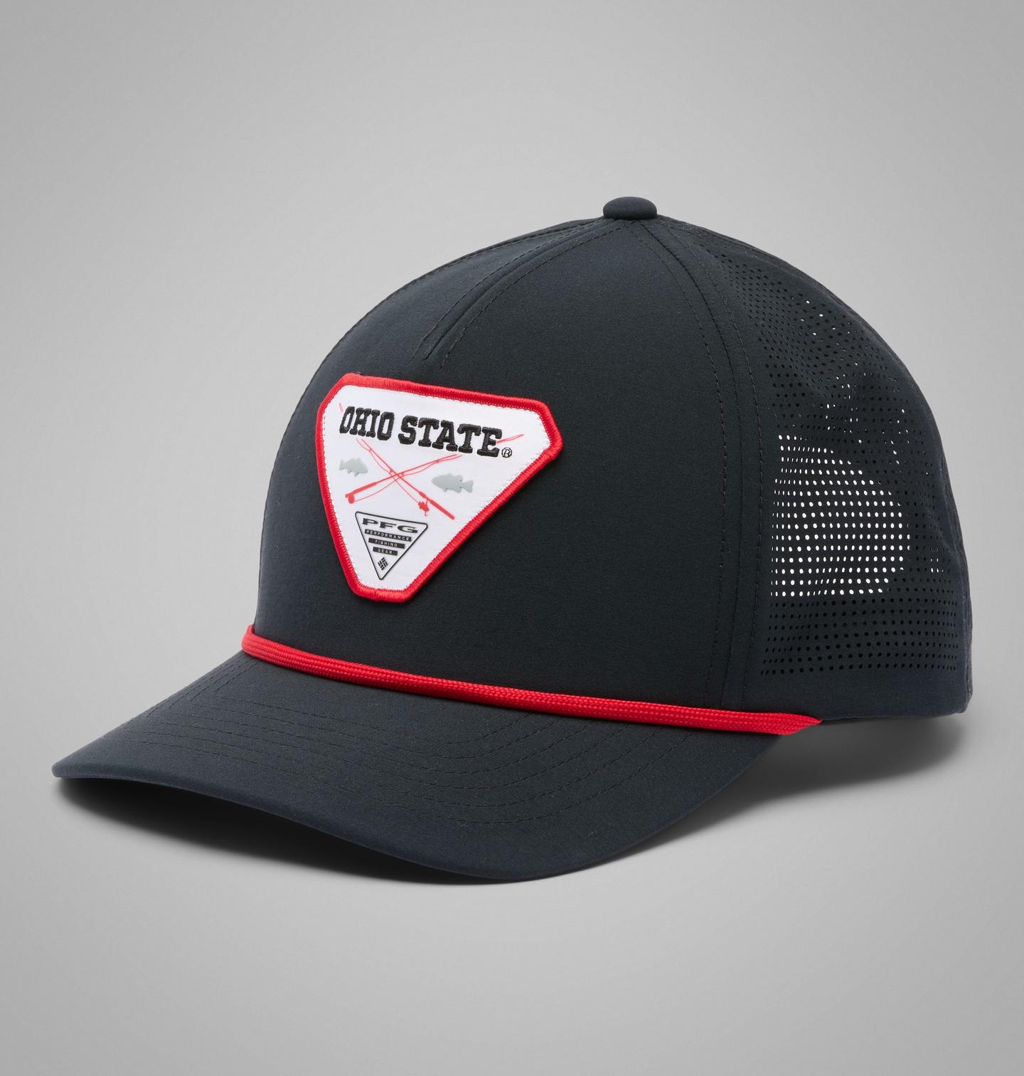 Кепка Columbia Collegiate PFG Tidal Pursuit 110 Snapback - Ohio State, цвет: Чёрный — фото 1