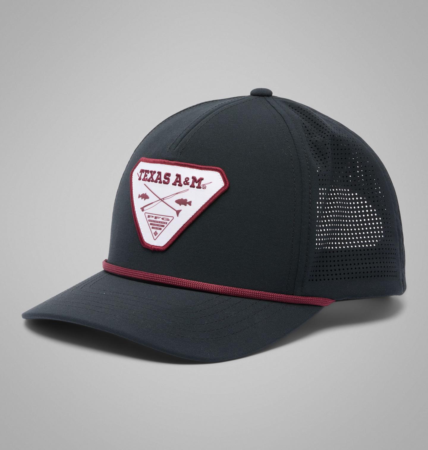 Кепка Columbia Collegiate PFG Tidal Pursuit 110 Snapback - Texas A&M, цвет: Чёрный — фото 1