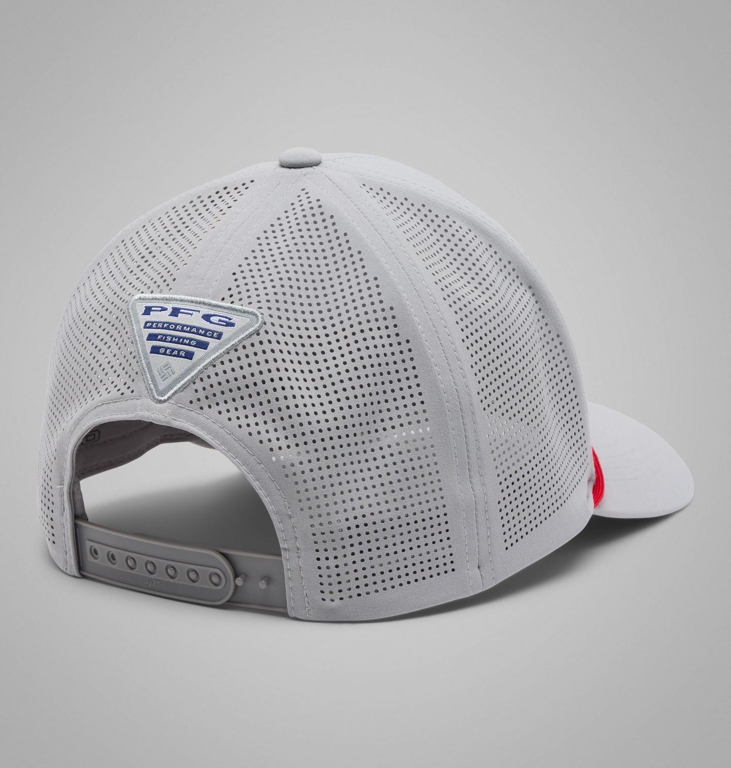 Кепка Columbia Collegiate PFG Tidal Pursuit 110 Snapback - Georgia, цвет: Серый — фото 2